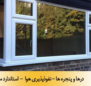 درها و پنجره ها - نفوذپذیری هوا - استاندارد ملی 11093